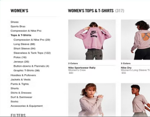 Drupal Europa Produktkategorienavigation